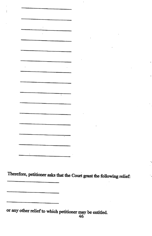 Therefore, petitioner asks that the Court grant the following relief: _ _ _ wmymbunfiefmwhi:hpdifimulz:gybeenm